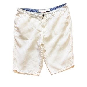 Paperbacks 100% Linen Classic Cream Men's Shorts Size 38